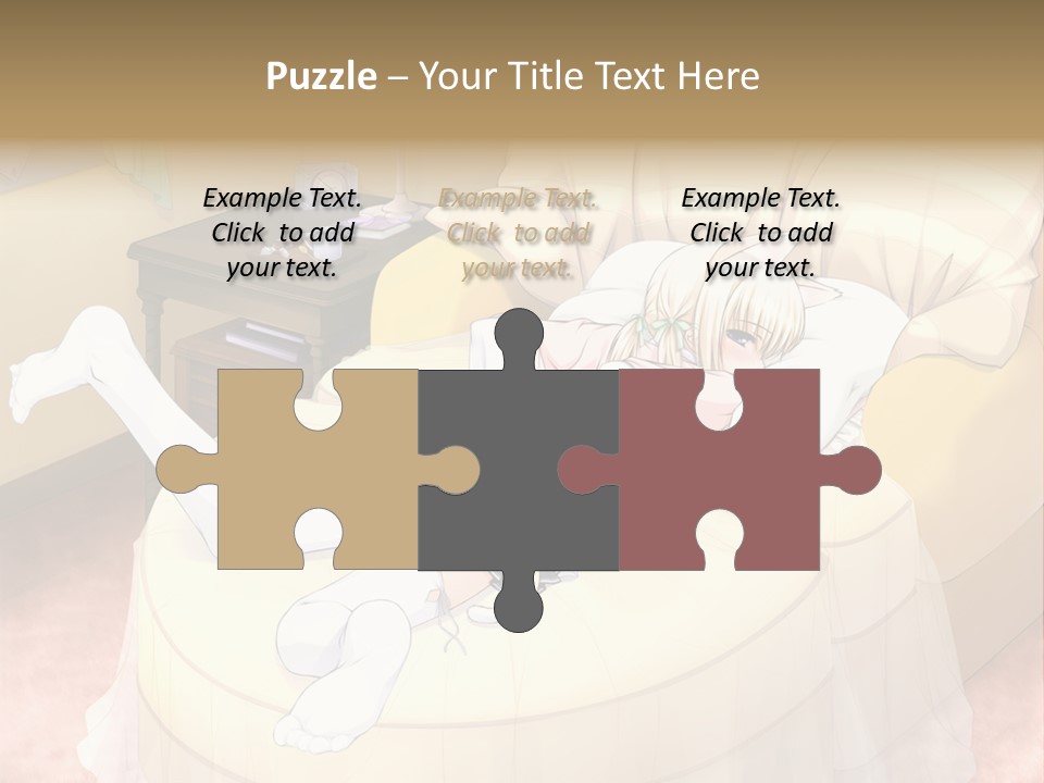 A Woman Laying On A Bed In A Room PowerPoint Template