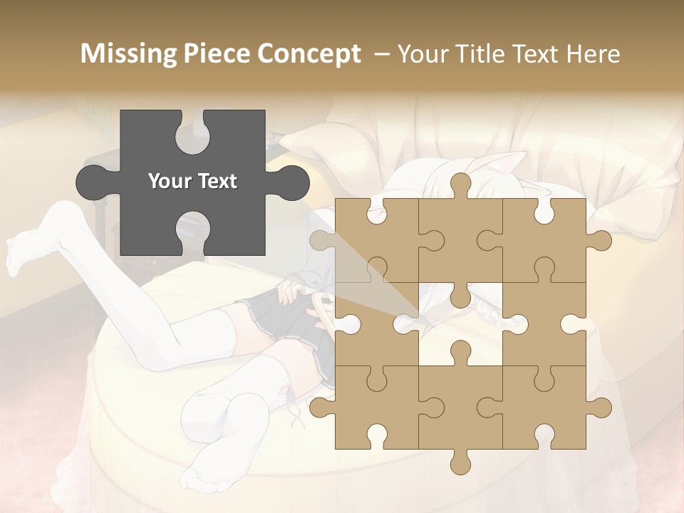 A Woman Laying On A Bed In A Room PowerPoint Template