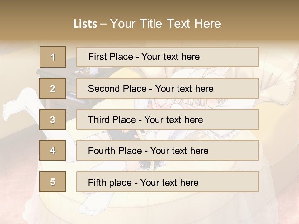 A Woman Laying On A Bed In A Room PowerPoint Template