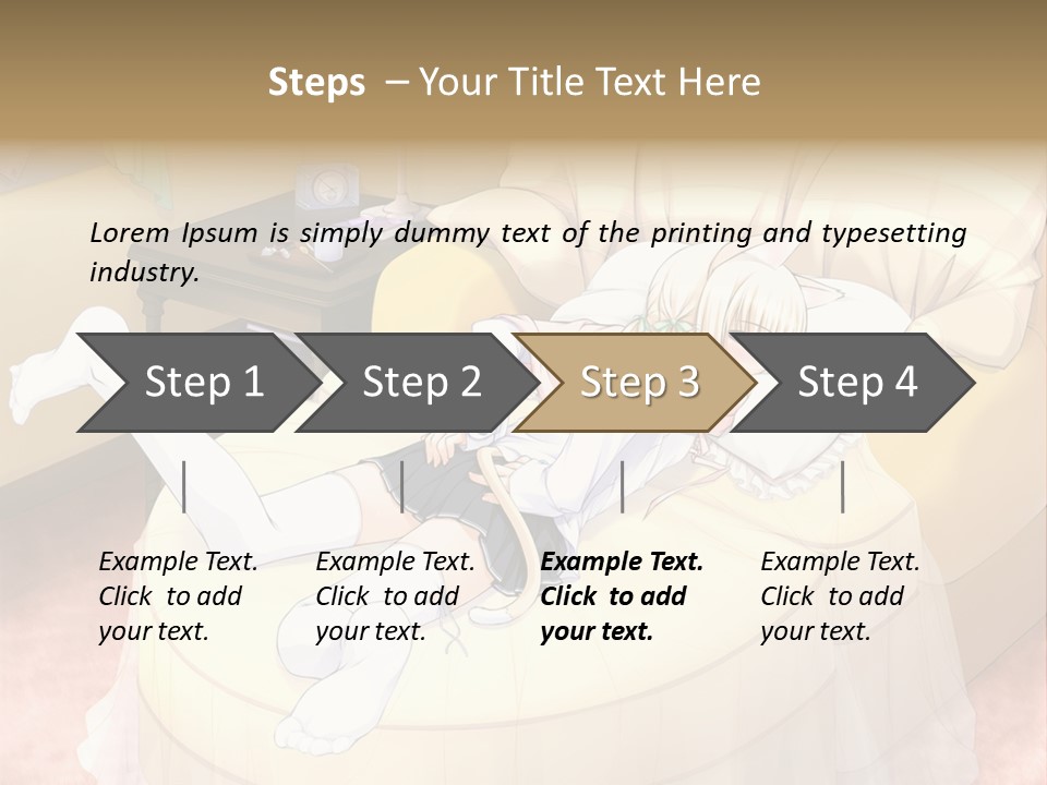 A Woman Laying On A Bed In A Room PowerPoint Template