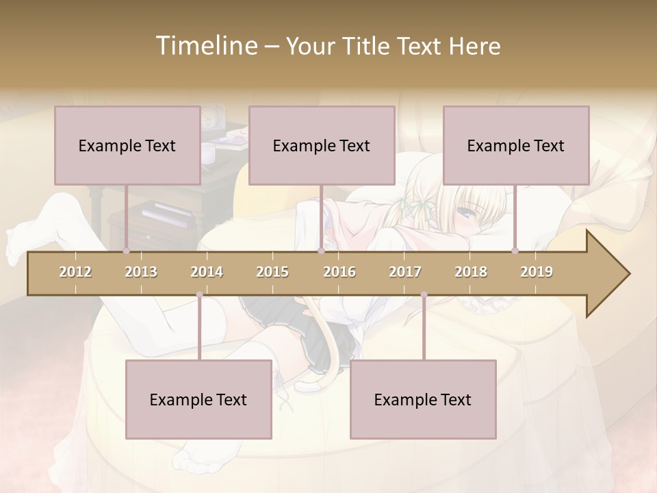A Woman Laying On A Bed In A Room PowerPoint Template
