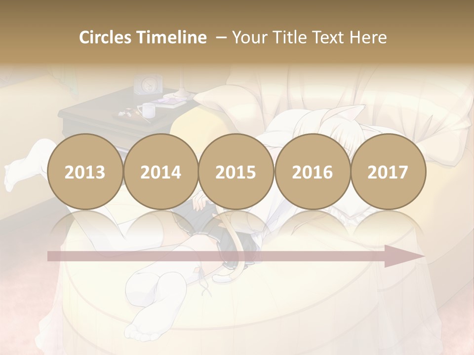 A Woman Laying On A Bed In A Room PowerPoint Template