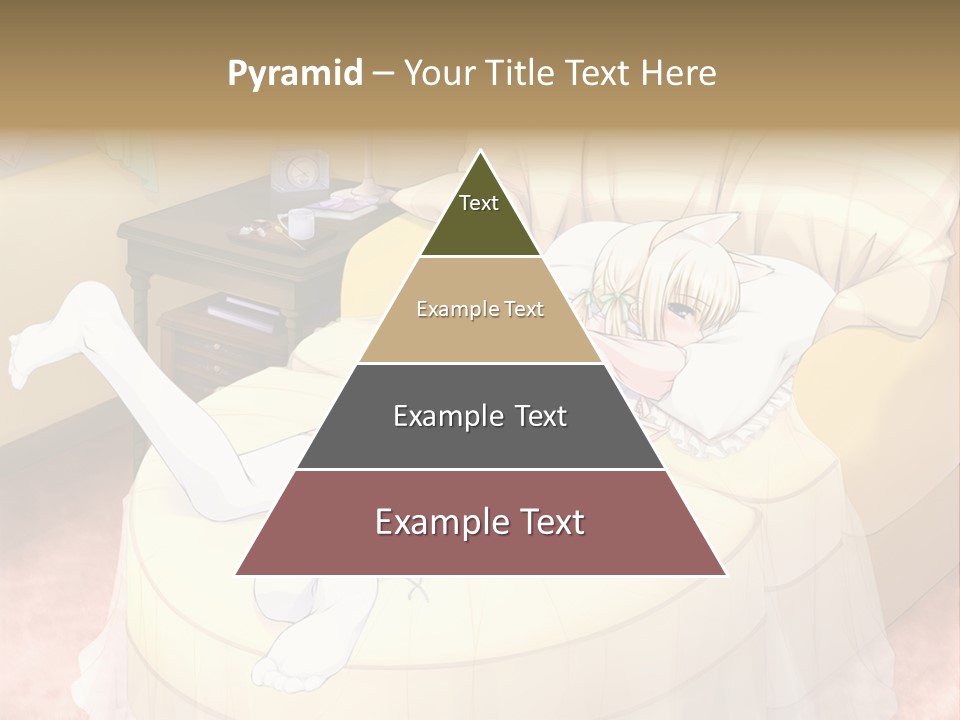 A Woman Laying On A Bed In A Room PowerPoint Template