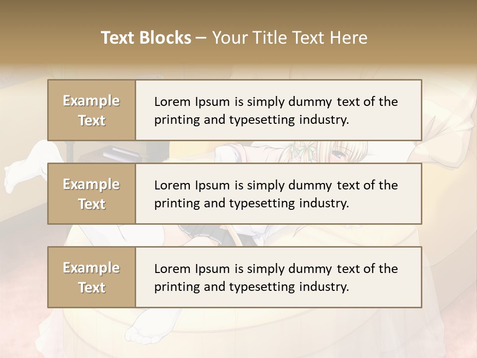 A Woman Laying On A Bed In A Room PowerPoint Template