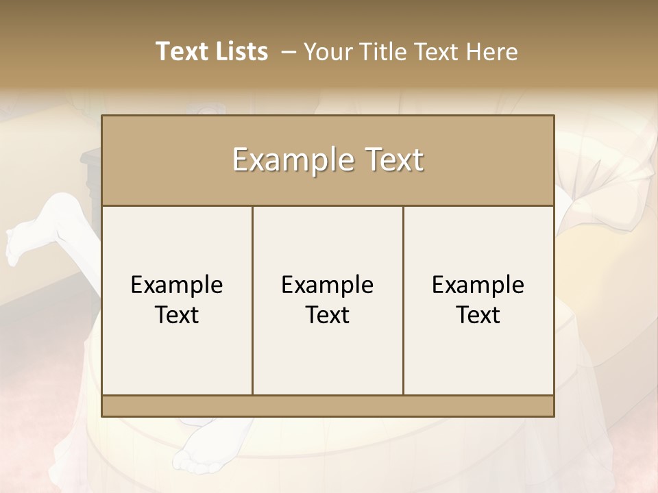 A Woman Laying On A Bed In A Room PowerPoint Template