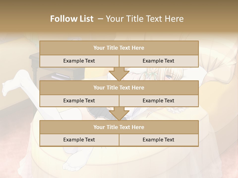 A Woman Laying On A Bed In A Room PowerPoint Template