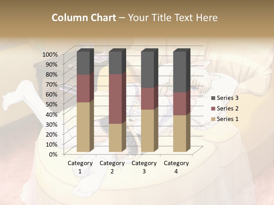 A Woman Laying On A Bed In A Room PowerPoint Template
