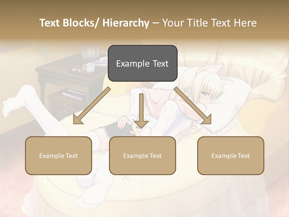 A Woman Laying On A Bed In A Room PowerPoint Template