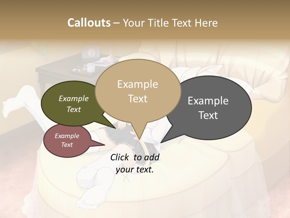 A Woman Laying On A Bed In A Room PowerPoint Template