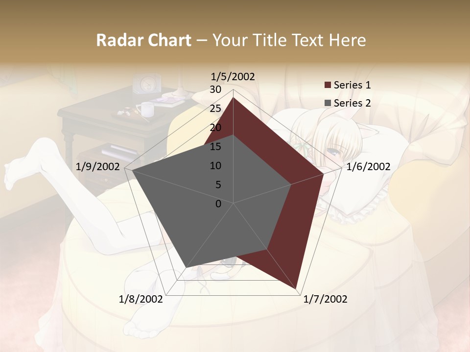 A Woman Laying On A Bed In A Room PowerPoint Template