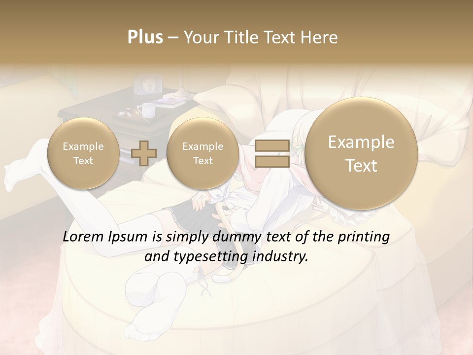 A Woman Laying On A Bed In A Room PowerPoint Template