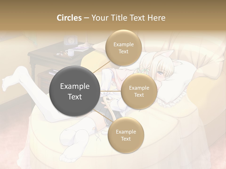 A Woman Laying On A Bed In A Room PowerPoint Template