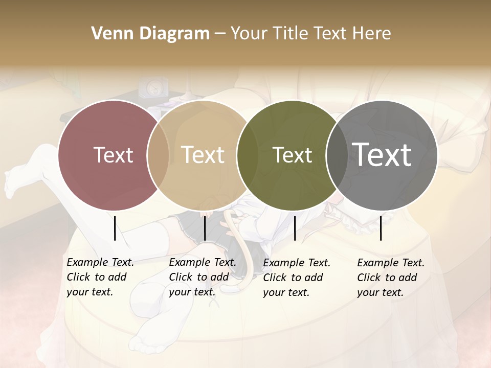 A Woman Laying On A Bed In A Room PowerPoint Template