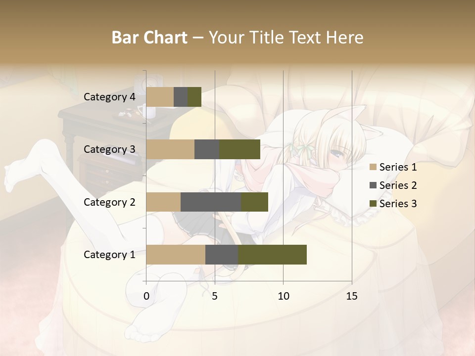 A Woman Laying On A Bed In A Room PowerPoint Template
