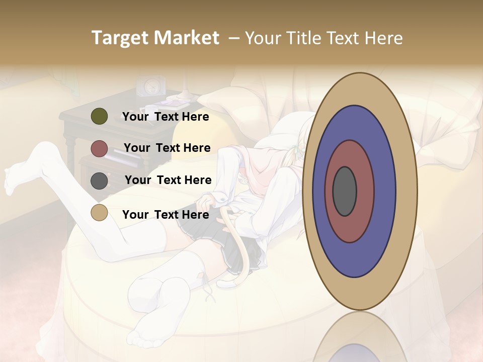 A Woman Laying On A Bed In A Room PowerPoint Template