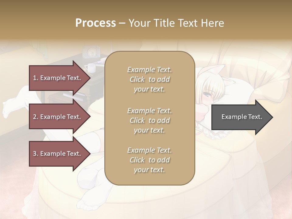 A Woman Laying On A Bed In A Room PowerPoint Template