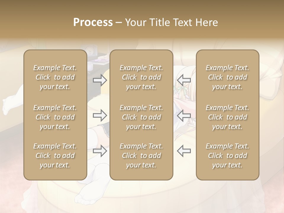 A Woman Laying On A Bed In A Room PowerPoint Template