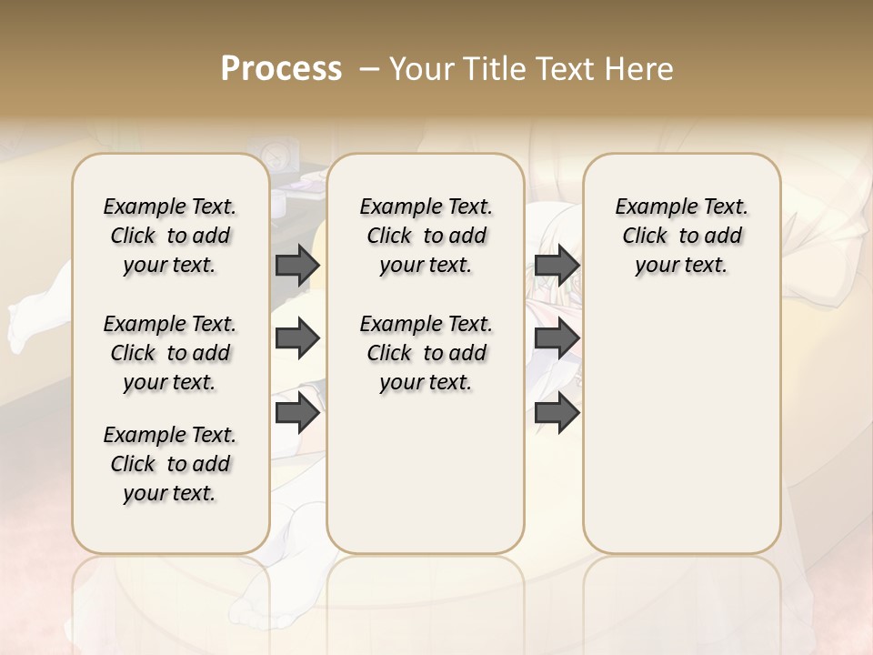 A Woman Laying On A Bed In A Room PowerPoint Template
