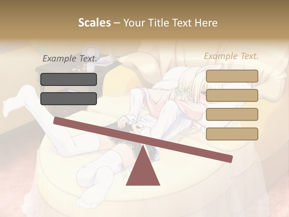 A Woman Laying On A Bed In A Room PowerPoint Template