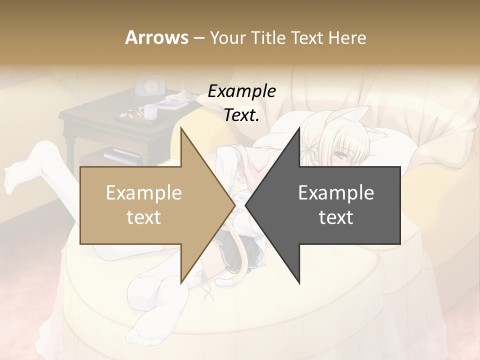 A Woman Laying On A Bed In A Room PowerPoint Template