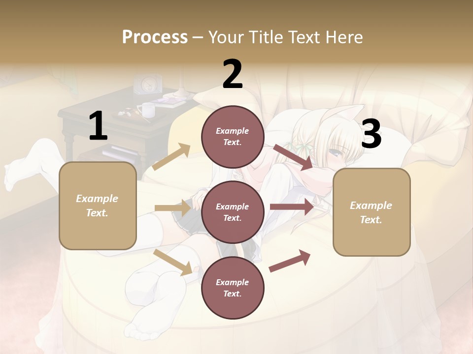 A Woman Laying On A Bed In A Room PowerPoint Template