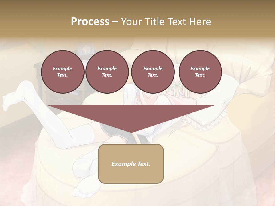 A Woman Laying On A Bed In A Room PowerPoint Template