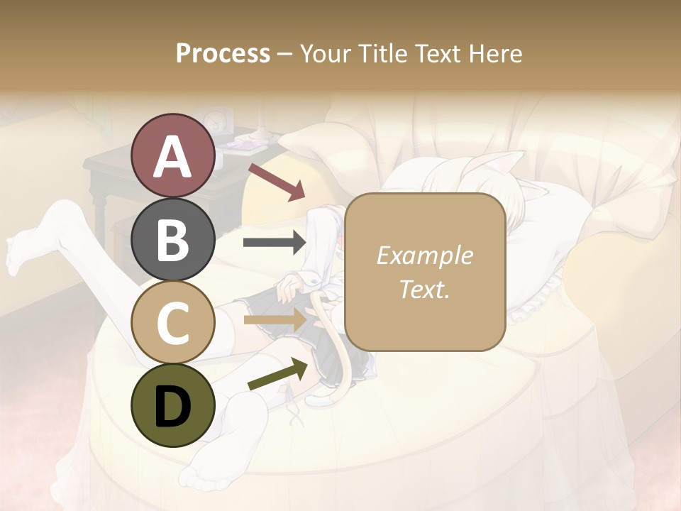 A Woman Laying On A Bed In A Room PowerPoint Template