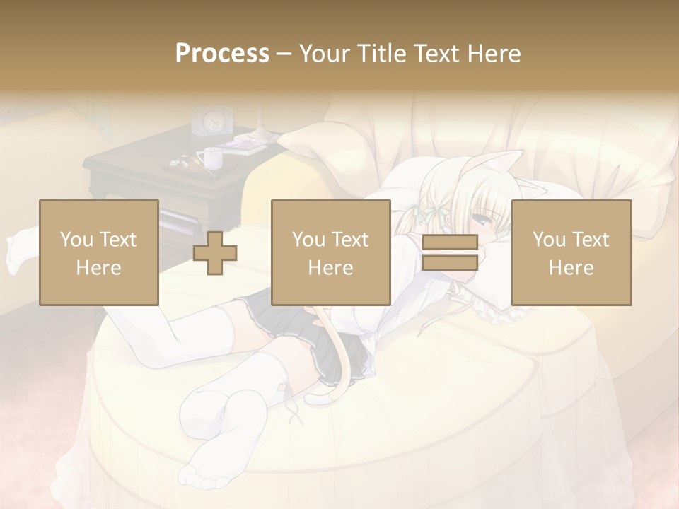 A Woman Laying On A Bed In A Room PowerPoint Template