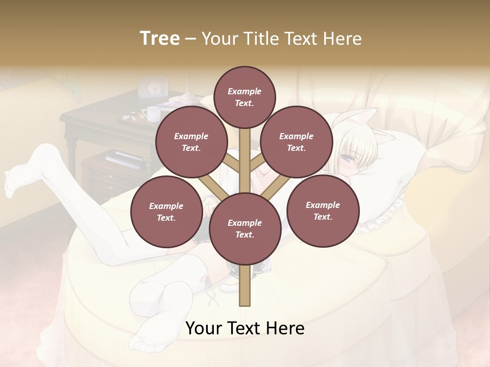 A Woman Laying On A Bed In A Room PowerPoint Template