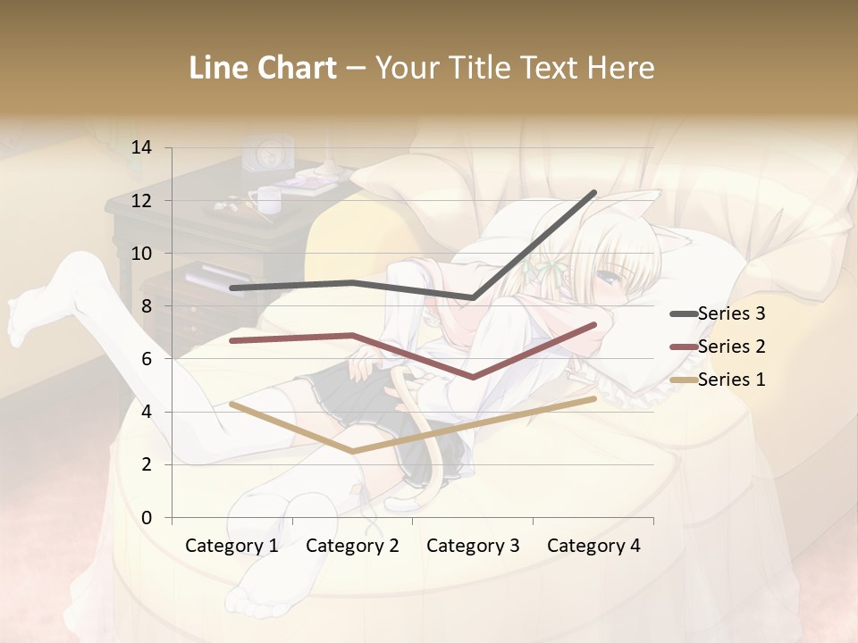 A Woman Laying On A Bed In A Room PowerPoint Template