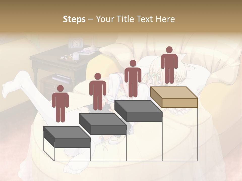 A Woman Laying On A Bed In A Room PowerPoint Template