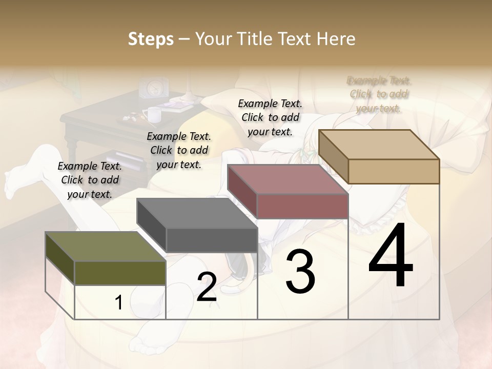 A Woman Laying On A Bed In A Room PowerPoint Template