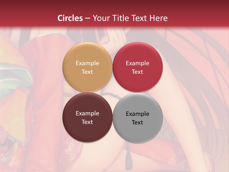 A Woman In A Kimono Sitting On A Bed PowerPoint Template