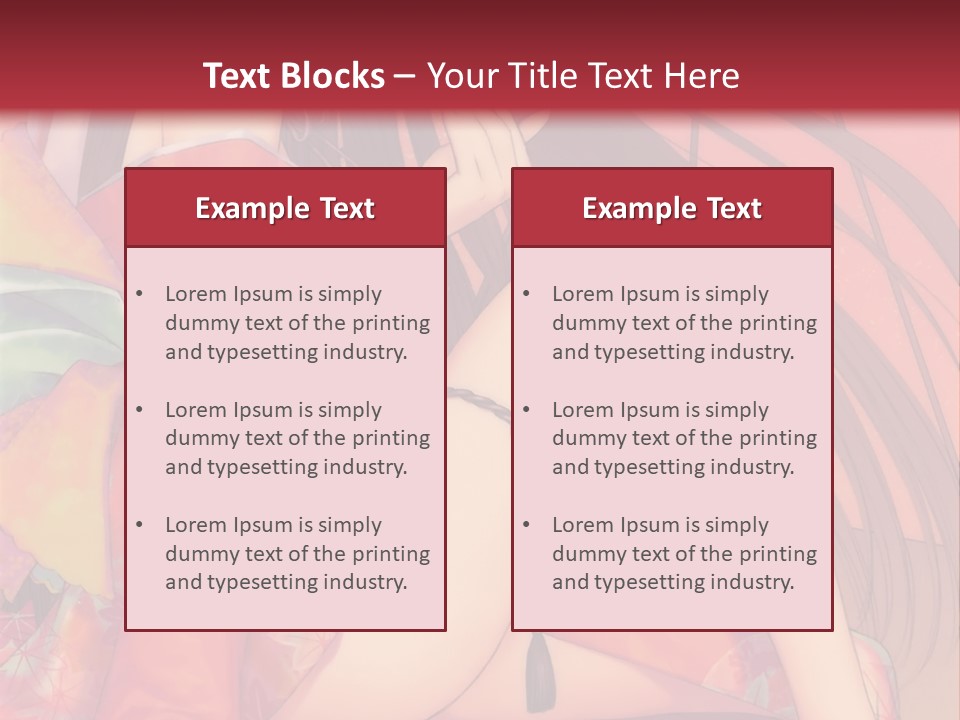 A Woman In A Kimono Sitting On A Bed PowerPoint Template