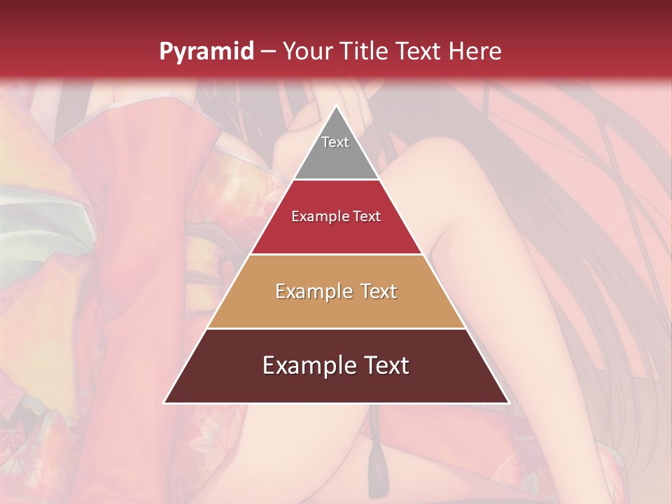 A Woman In A Kimono Sitting On A Bed PowerPoint Template