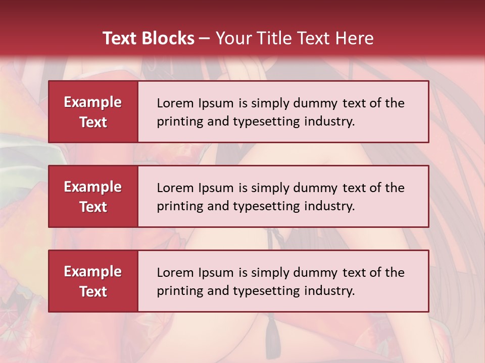 A Woman In A Kimono Sitting On A Bed PowerPoint Template