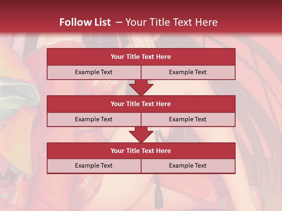 A Woman In A Kimono Sitting On A Bed PowerPoint Template