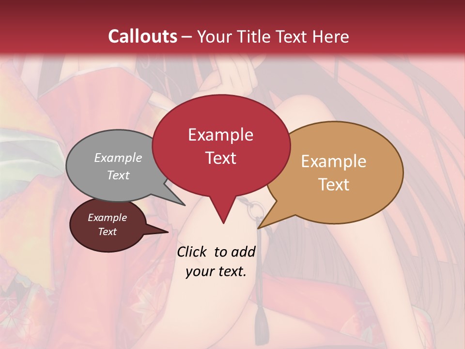 A Woman In A Kimono Sitting On A Bed PowerPoint Template