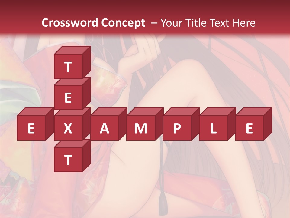 A Woman In A Kimono Sitting On A Bed PowerPoint Template