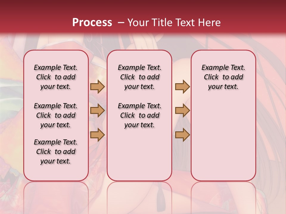 A Woman In A Kimono Sitting On A Bed PowerPoint Template