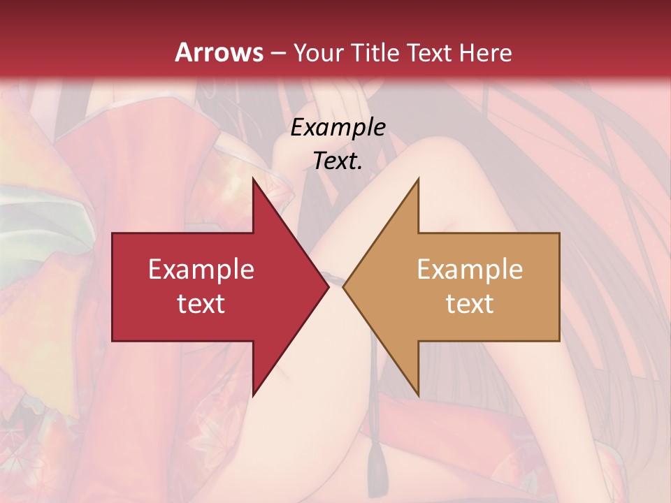 A Woman In A Kimono Sitting On A Bed PowerPoint Template