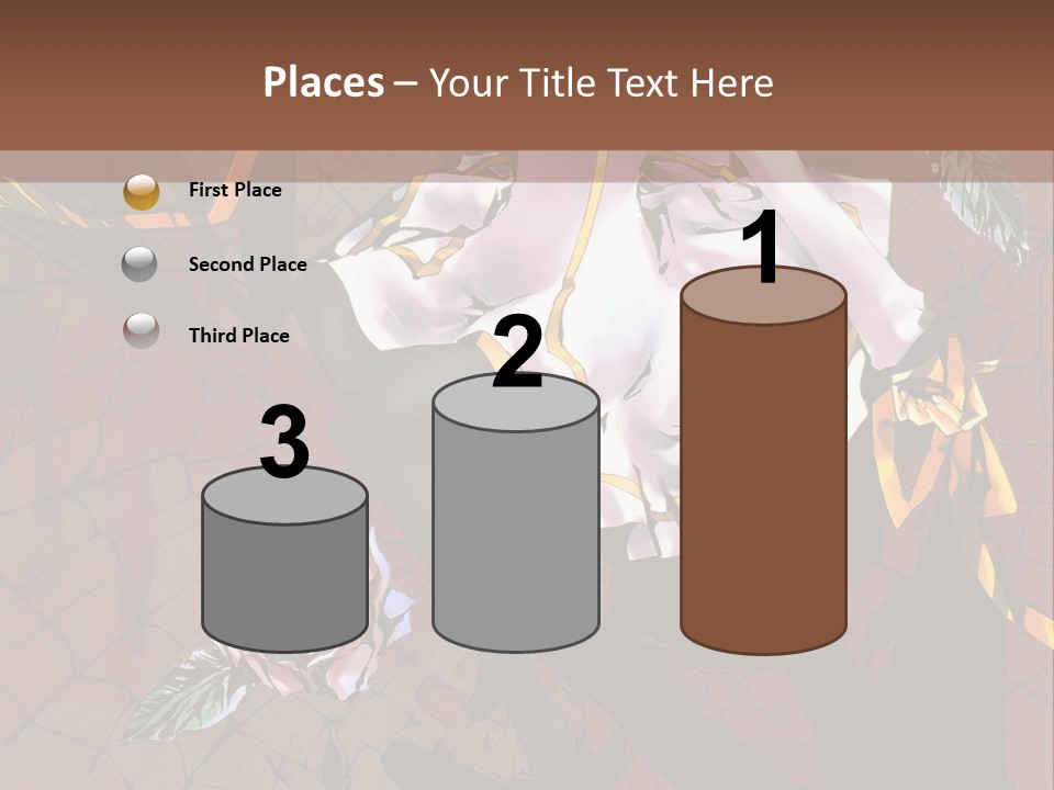 A Woman Sitting On A Chair With Roses In Her Hand PowerPoint Template