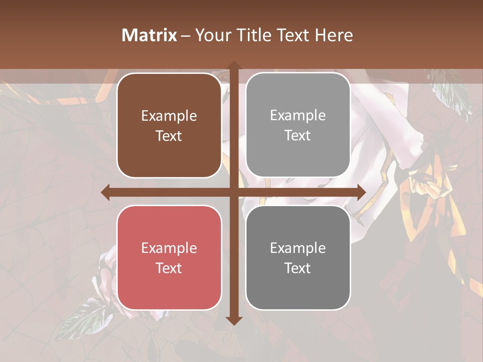 A Woman Sitting On A Chair With Roses In Her Hand PowerPoint Template