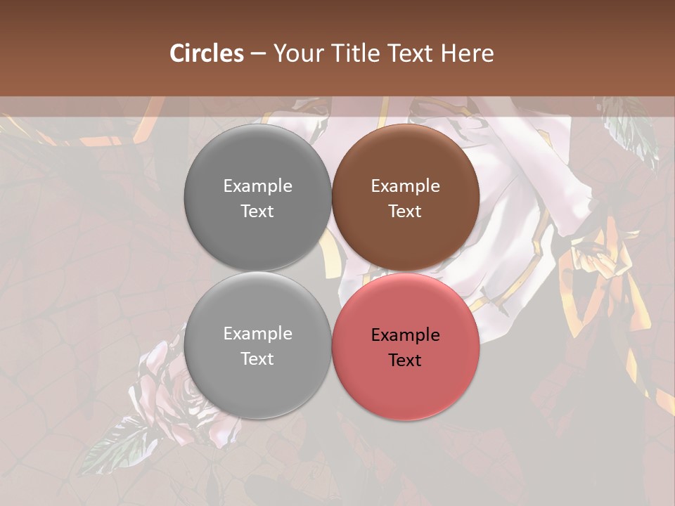 A Woman Sitting On A Chair With Roses In Her Hand PowerPoint Template