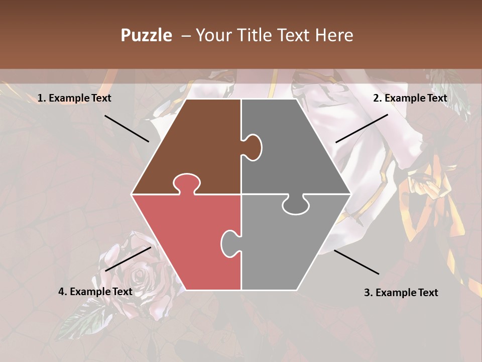 A Woman Sitting On A Chair With Roses In Her Hand PowerPoint Template