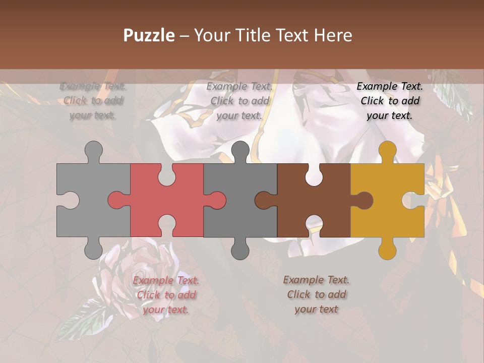 A Woman Sitting On A Chair With Roses In Her Hand PowerPoint Template