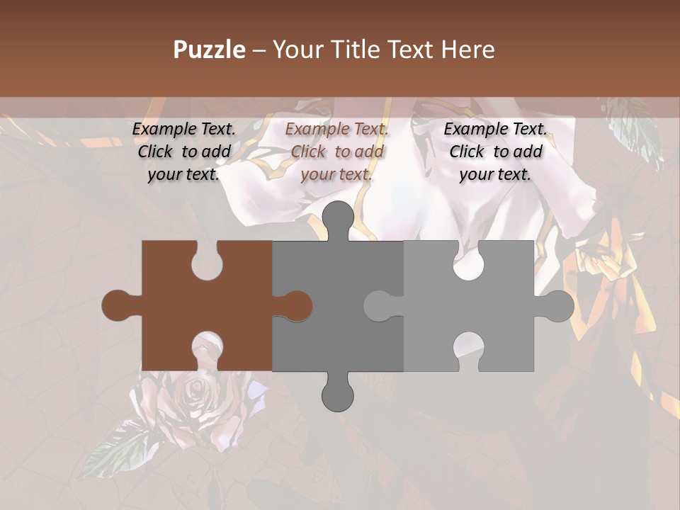 A Woman Sitting On A Chair With Roses In Her Hand PowerPoint Template