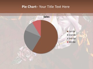 A Woman Sitting On A Chair With Roses In Her Hand PowerPoint Template
