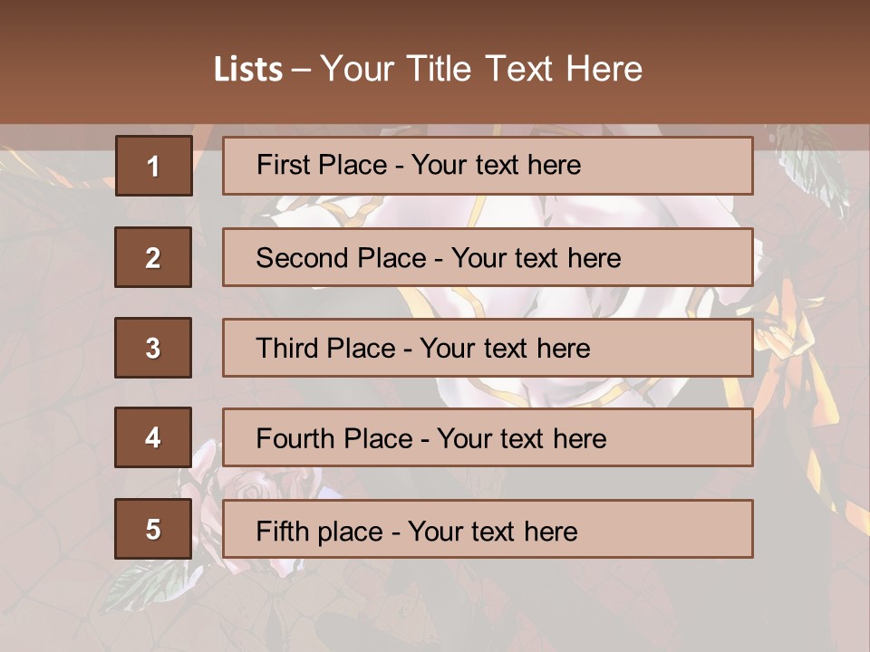 A Woman Sitting On A Chair With Roses In Her Hand PowerPoint Template