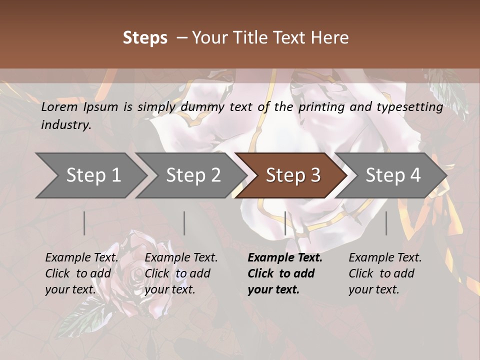A Woman Sitting On A Chair With Roses In Her Hand PowerPoint Template